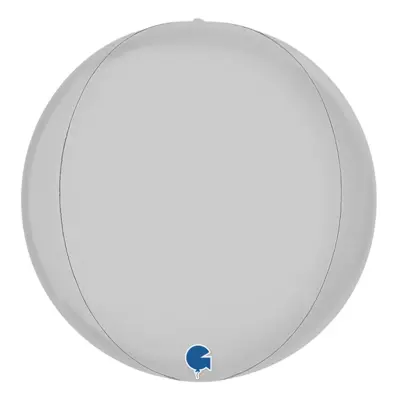 Folieballong Globe Satinvit