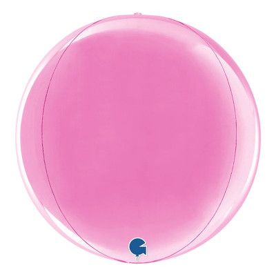 Folieballong Globe Fuchsia