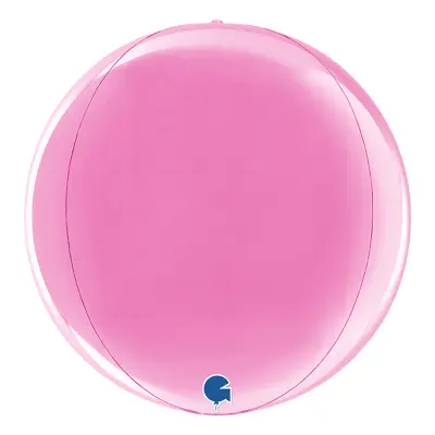 Folieballong Globe Fuchsia