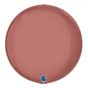 Folieballong Globe Stor Roséguld
