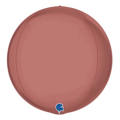 Folieballong Globe Stor Roséguld