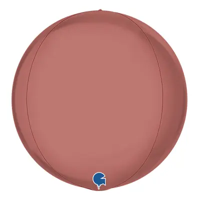 Folieballong Globe Stor Roséguld