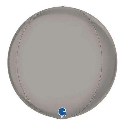 Folieballong Globe Stor Silver