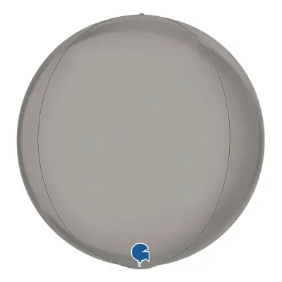 Folieballong Globe Stor Silver