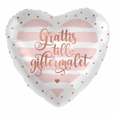 Folieballong Grattis till Giftermålet