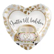 Folieballong Grattis till Kärleken Bröllopsbil