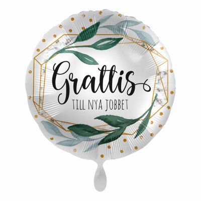 Folieballong Grattis till Nya Jobbet