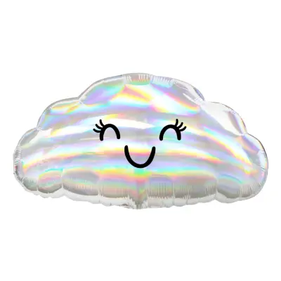 Folieballong Gulligt Moln Färgskimrande