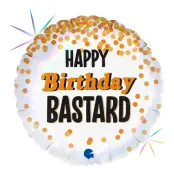 Folieballong Happy Birthday Bastard
