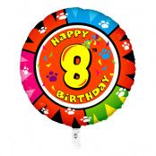 Folieballong Happy Birthday - Siffra 8