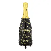 Folieballong Happy New Year Champagneflaska