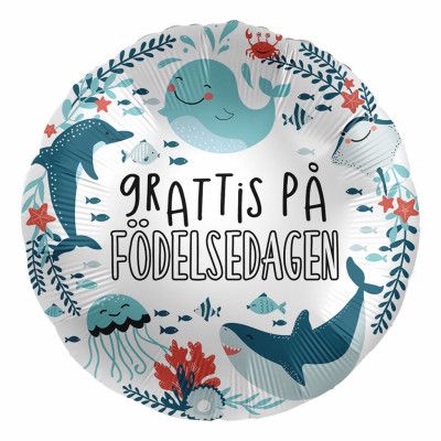 Folieballong Hav Grattis på Födelsedagen