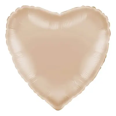 Folieballong Hjärta Californian Gold