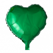 Folieballong hjärta grön - 46 cm