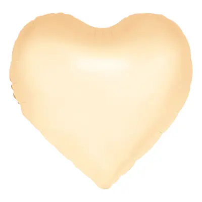 Folieballong Hjärta Gul Pastell Watercolor
