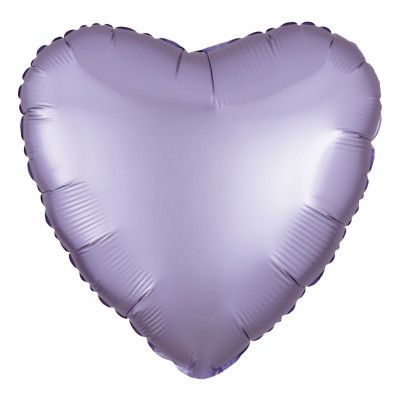 Folieballong Hjärta Ljuslila