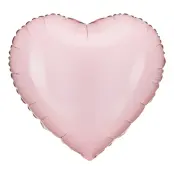 Folieballong Hjärta Ljusrosa