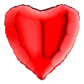 Folieballong Hjärta Rött