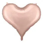 Folieballong Hjärta Roséguld