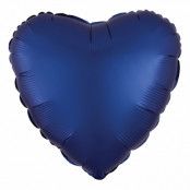 Folieballong Hjärta Silke Mörkblå