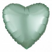 Folieballong Hjärta Silke Mintgrön