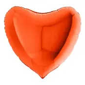 Folieballong Hjärta Stor Orange