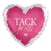 Folieballong Hjärta Tack För Allt