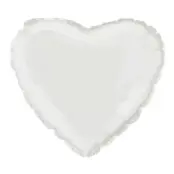 Folieballong Hjärta Vitt