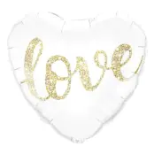 Folieballong Hjärtformad"love"46cm