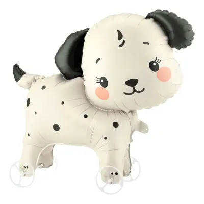 Folieballong Hund på Hjul