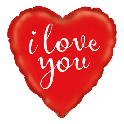 Bokstavsballonger I Love You