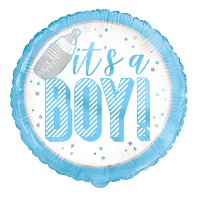 Folieballong Its a Boy Blå