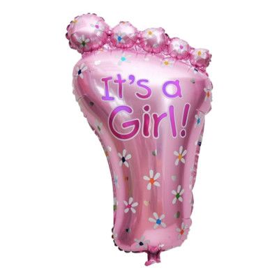 Folieballong It's a Girl! Rosa Fot
