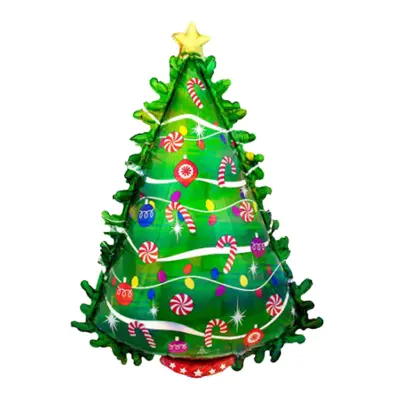 Folieballong Julgran