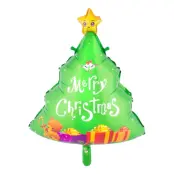 Folieballong Julgran Merry Christmas