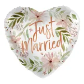 Folieballong Just Married Bliss