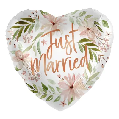 Folieballong Just Married Bliss