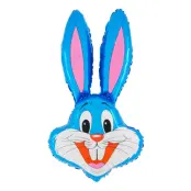 Folieballong Kanin Blå