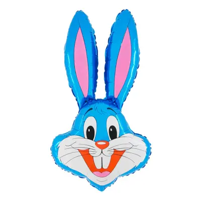 Folieballong Kanin Blå