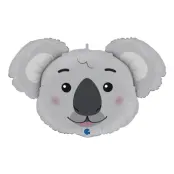 Folieballong Koala Huvud - 1-pack