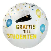 Folieballong Konfetti Student
