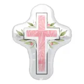 Folieballong Konfirmation Rosa Shape