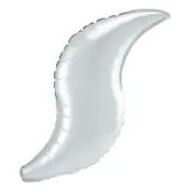 Folieballong Kurvad Satin Vit - 106 cm