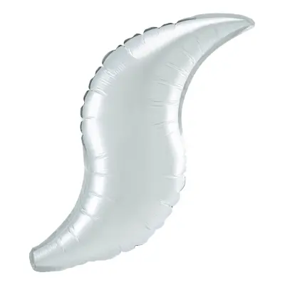 Folieballong Kurvad Satin Vit - 106 cm