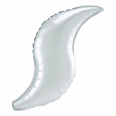 Folieballong Kurvad Satin Vit - 71 cm