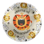 Folieballong Lejon Grattis på Födelsedagen