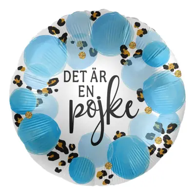 Folieballong Leopard Det är en Pojke