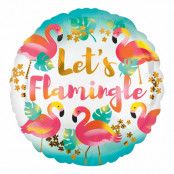 Folieballong Lets Flamingle