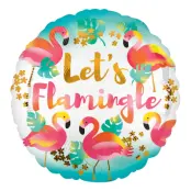 Folieballong Lets Flamingle