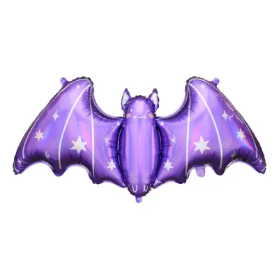 Folieballong Lila Fladdermus